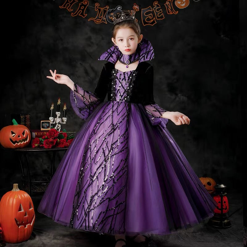 Children's Halloween costume cosplay - horror vampire-Girl's Dress