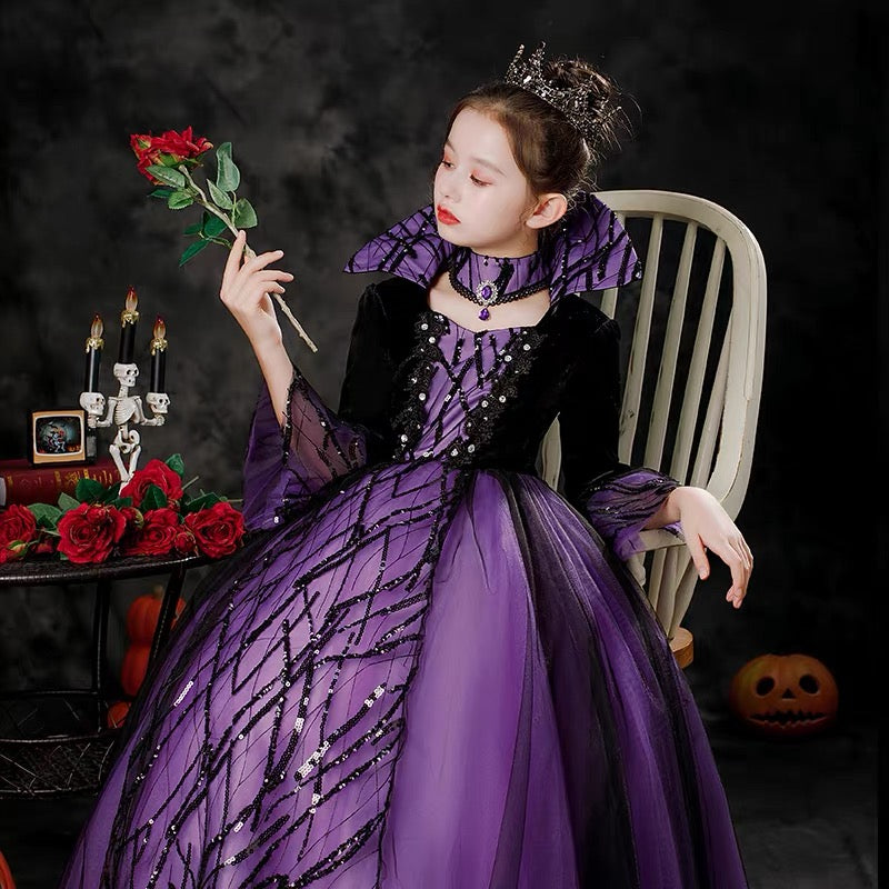 Children's Halloween costume cosplay - horror vampire-Girl's Dress