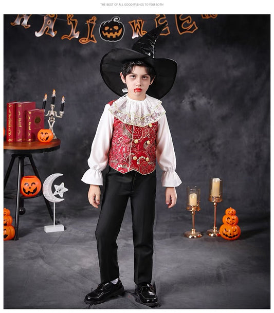 Halloween children's costumes; Western Cowboy Prince cosplay costume