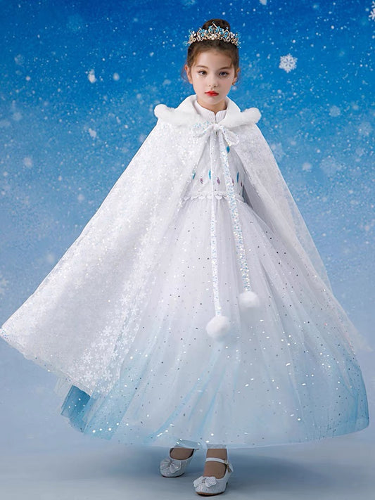 Halloween children's costumes; Frozen Girl Elsa Princess