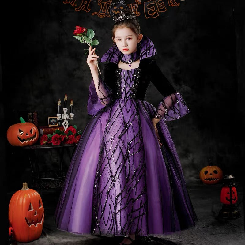 Children's Halloween costume cosplay - horror vampire-Girl's Dress